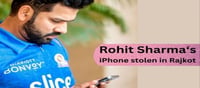 Rohit Sharma's iPhone was stolen in Rajkot..!?
